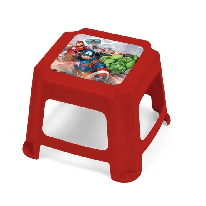 Tabouret marchepied AVENGERS - Pour enfant - Rouge - Plastique - PP - 27x27x21cm-0
