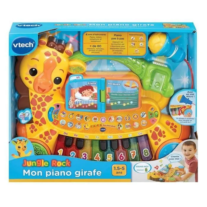 VTECH JUNGLE ROCK - MON PIANO GIRAFE-2