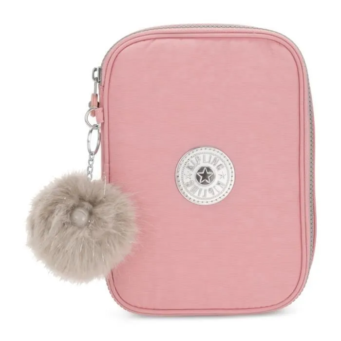 Trousse à crayons - KIPLING - Back To School 100 Pens Pencase L - Rose - 22x16x5 cm - Zippée-0