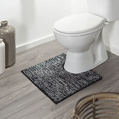 Tapis de Bain Contour WC - SEALSKIN - Noir - 50 x 45 x 3 cm-1