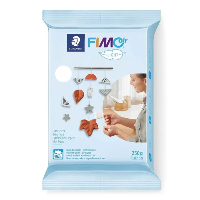 2 pâtes polymères Fimo Air Light 250 g Blanc + Terracotta-2