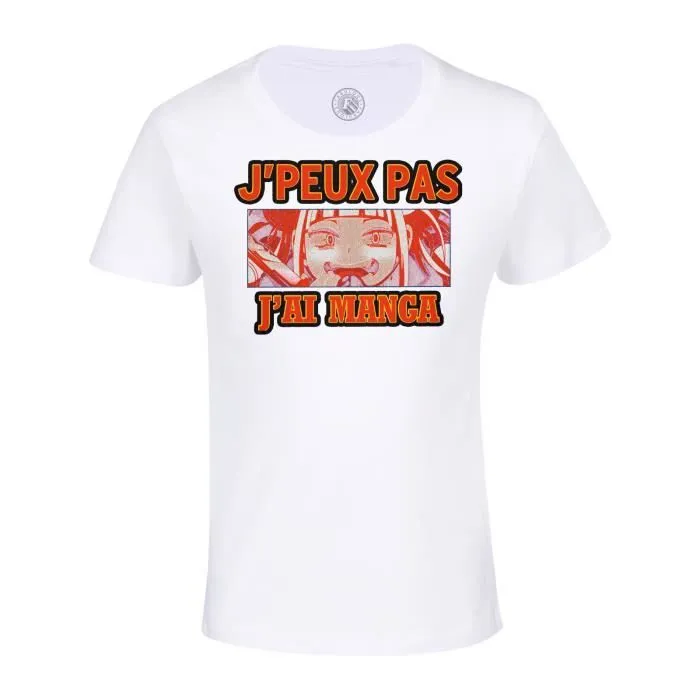 T-shirt Enfant Blanc J'peux Pas J'ai Manga Himiko Toga Anime Otaku Manga Fanart-0