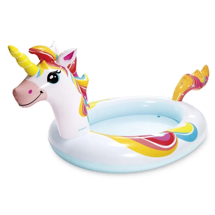Piscine gonflable Licorne avec fontaine - Intex-0