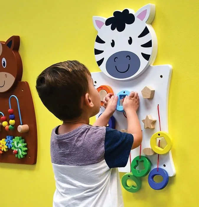 Jeu d'assemblage - jeu de construction - jeu de manipulation Viga toys - 50681 - Jeu Mural - Zebre,-1