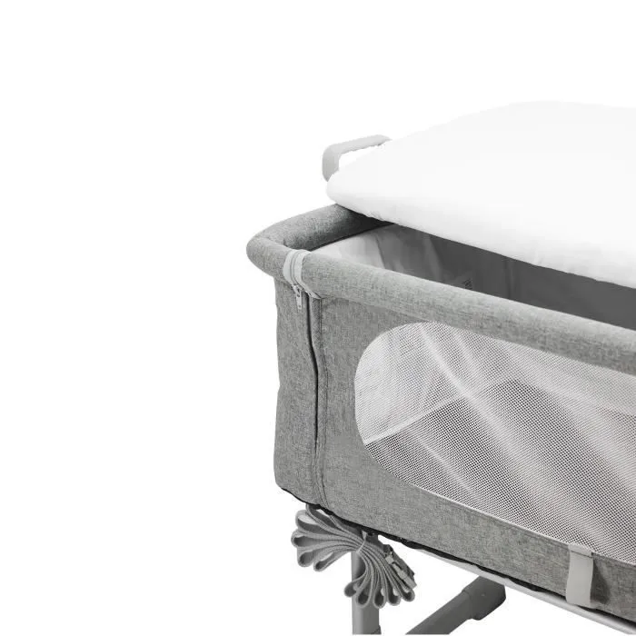 Lit bébé cododo NANIA DODI - Lit d'appoint 2 en 1 - Ultra confort matelas 4cm d'épaisseur - L 80 x l 42 cm-3