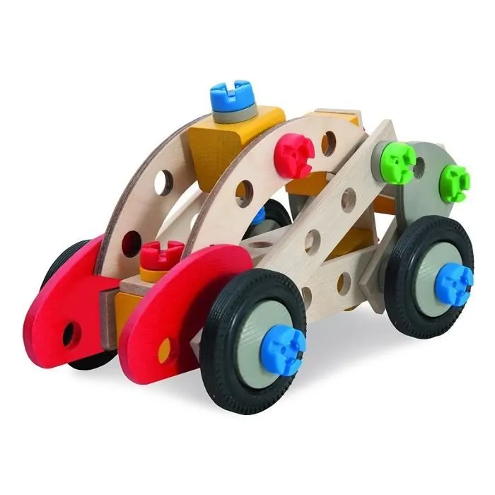 Jeu de construction - HEROS - Camion Pompier 155 pcs - Bois de hêtre PEFC - Mixte-2