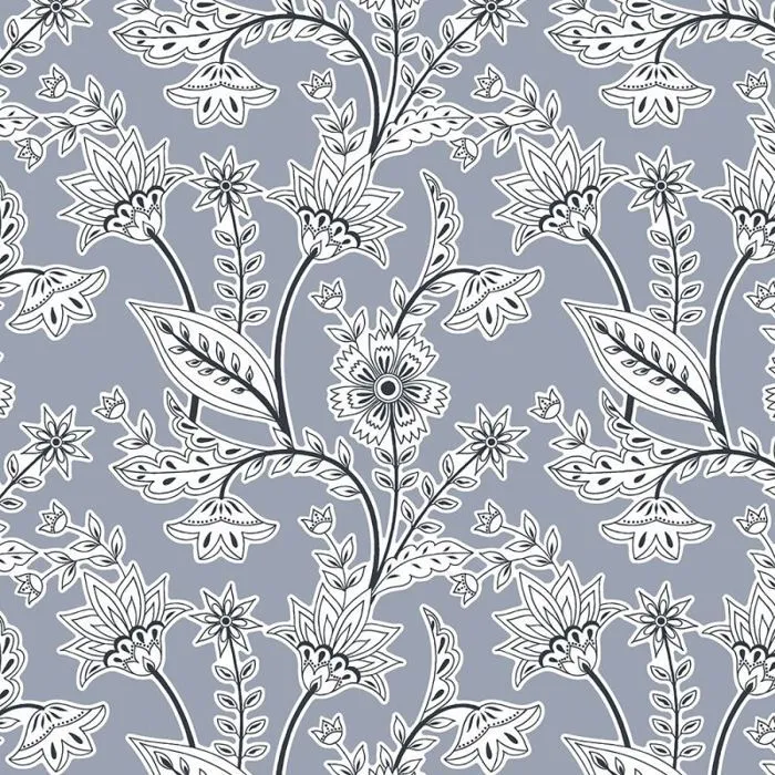 Pack complet housse de couette réversible pour lit 140 x 190 cm Floral lavande-2
