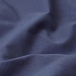 Housse de couette et taies d'oreiller unies coton égyptien 200 fils Bleu marine 230 x 220 cm-2