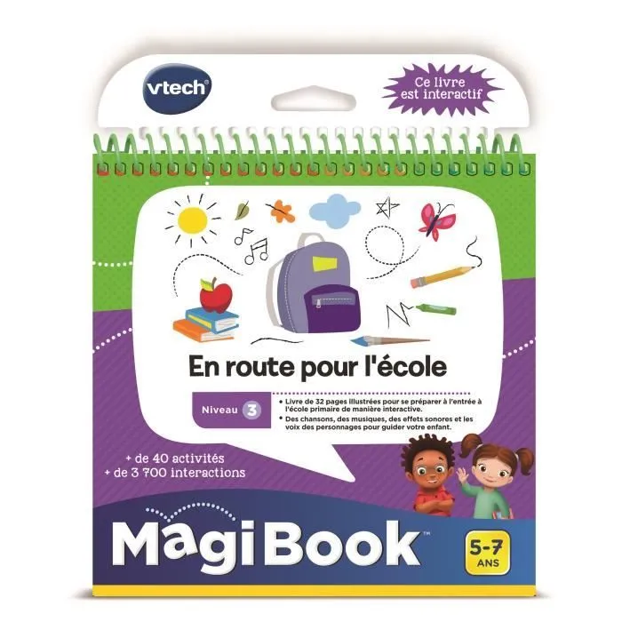 VTECH - Livre Interactif Magibook - En Route Pour L'École-1
