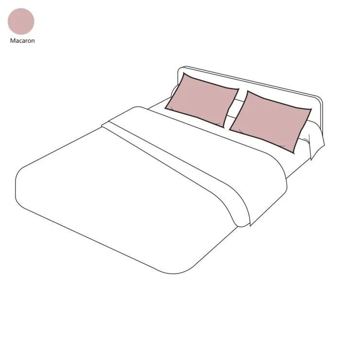 Taie d'oreiller - Sylvie Thiriez - Macaron - 50x80 cm - Coton - Lavable en machine-0
