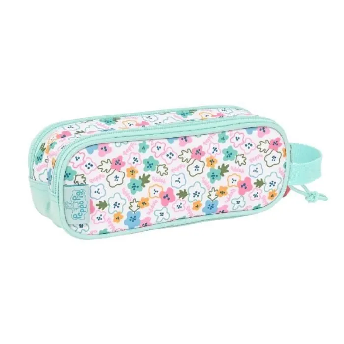 Trousse d'écolier - Peppa Pig - Cosy corner - Bleu clair - Polyester 300D - 21 x 8 x 6 cm-1