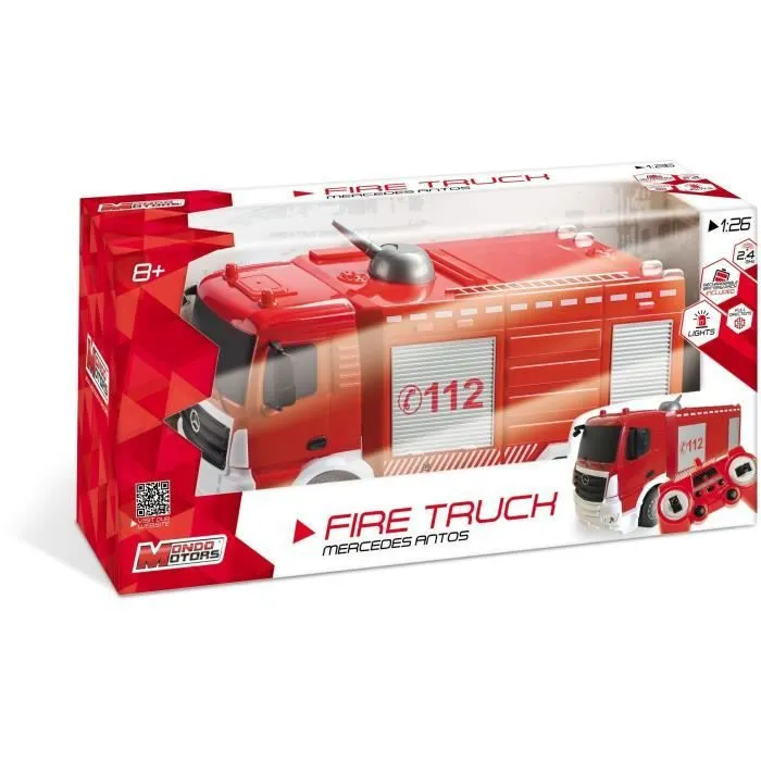 Véhicule radiocommandé Mercedes Antos Camion pompiers 1:26ème avec effets lumineux-2