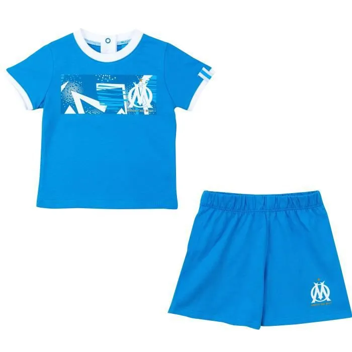 Ensemble t-shirt short bébé garçon OM - Collection officielle Olympique de Marseille-2