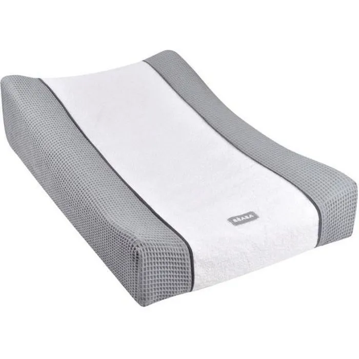 BEABA, Housse pour Matelas à Langer Sofalange, 100% Coton Nid d'abeille, Eponge Moelleuse - Light Mist-0