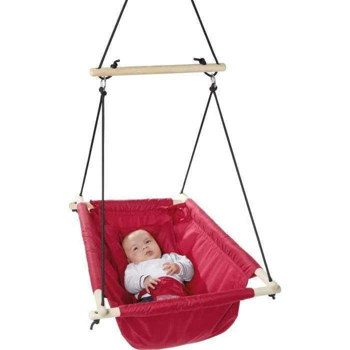 Balancelle Bébé ROBA 2 en 1 - Hamac Bébé - Rouge-2