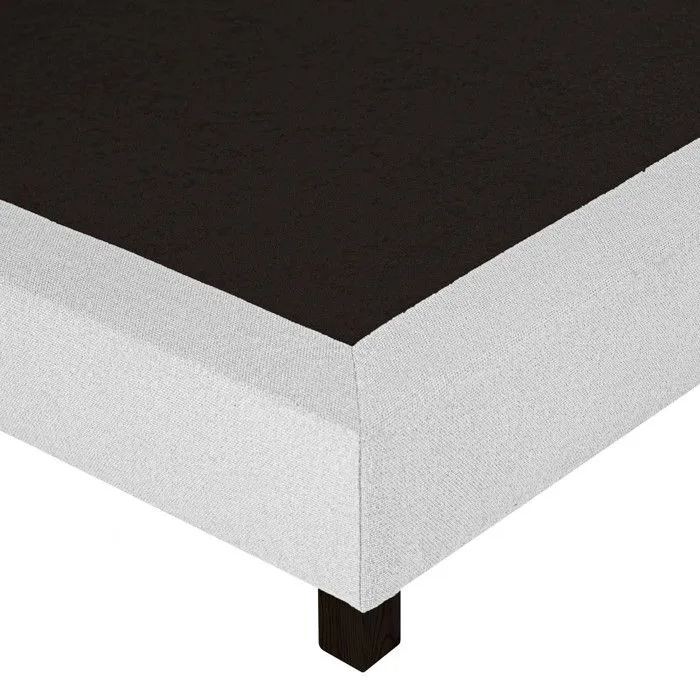 Sommier tapissier 140x200, gris, Gamme Prestige Hôtel, bois massif + pieds offerts-2