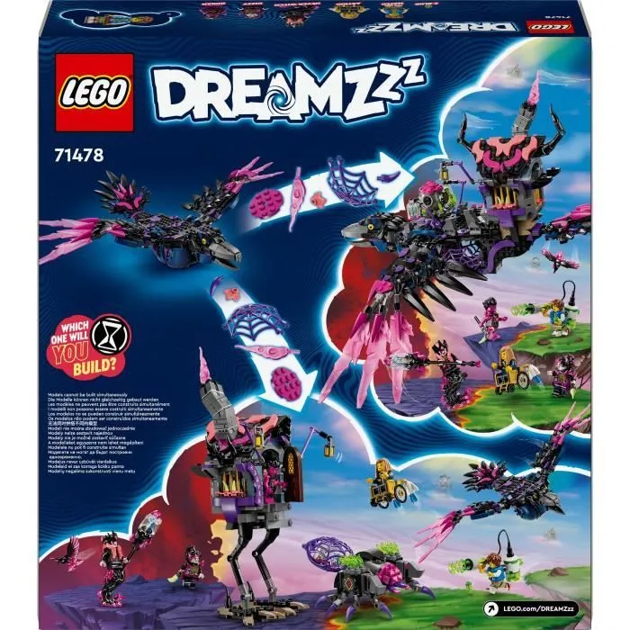 LEGO® DREAMZzz 71478 Le Corbeau de Minuit de la Sorcière des Cauchemars - Set Modulable-5