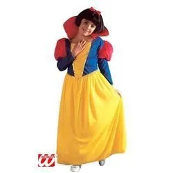 Déguisement princesse conte de fée - WIDMANN - 8/10 ans - Jaune - Robe avec ras du cou dressé - Enfant-0