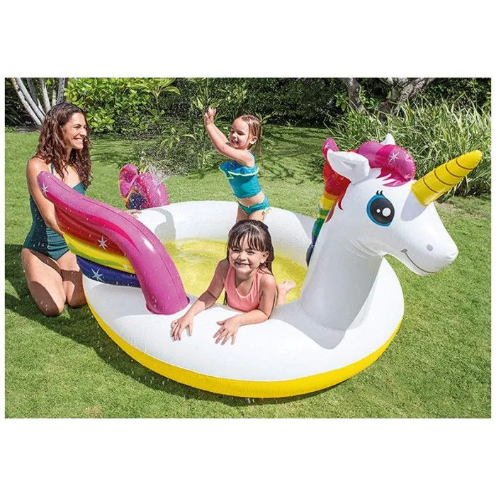 Piscine gonflable Licorne avec fontaine - Intex-3