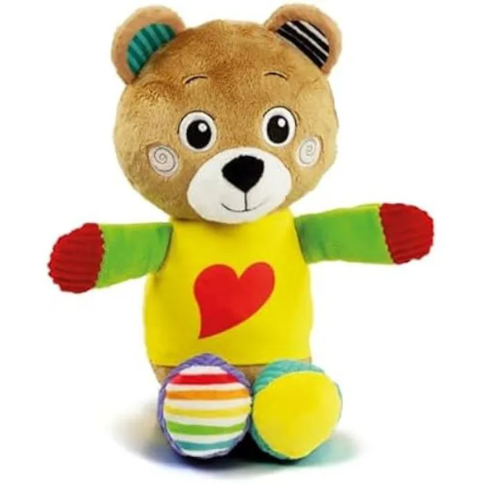 Peluche - Clementoni - Multicolore - 17906 - Pour bébé - Stimulation multisensorielle - Lavable en machine-0