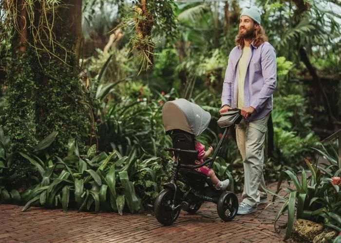 BEBECONFORT WINDY, Tricycle, pliage compact, confortable, siège réversible, de 10 mois à 5 ans, Mineral Blue-4