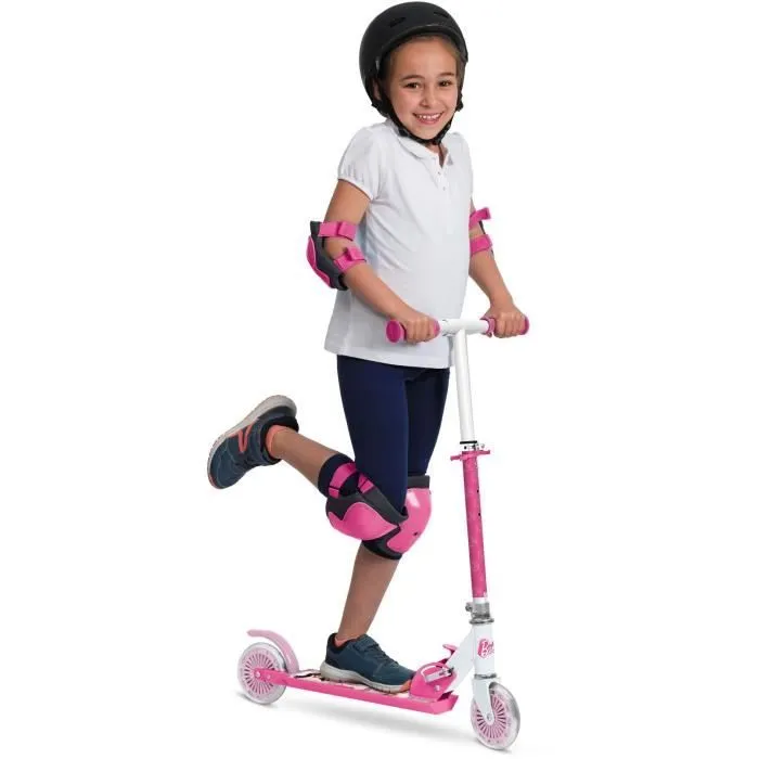MONDO - Trottinette / Patinette 2 roues pliable - Barbie-1