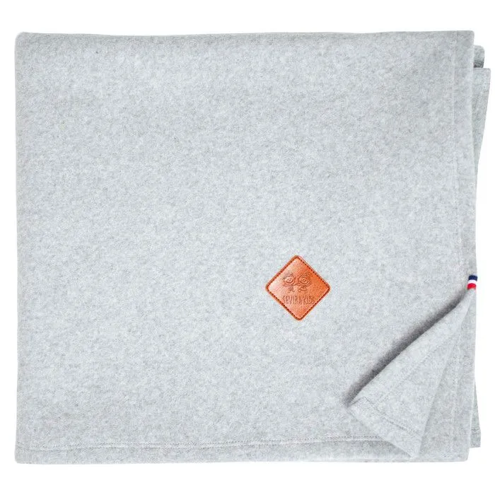 Couverture polaire 100% coton ultra-doux 100x70 cm Gris-0