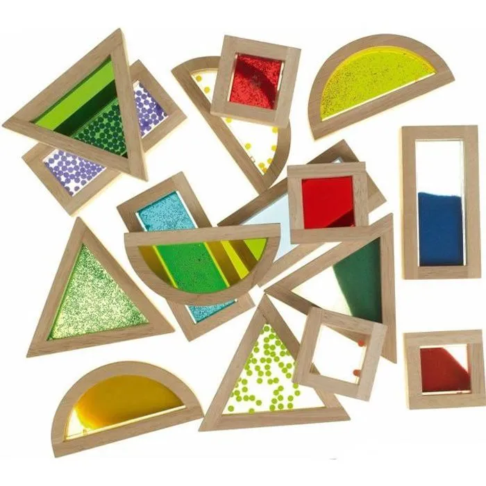 Blocs sensoriels formes géométriques - Boite de 16-0