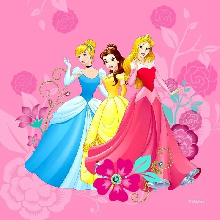 Coussin - DISNEY - Princesses - 40x40 cm - Rose - Intérieur - Enfant-0