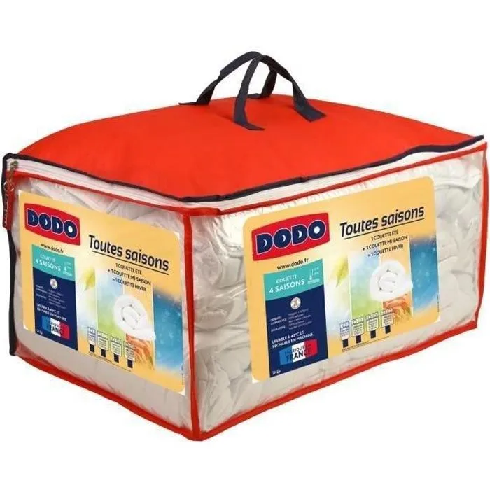 DODO Couette 4 SAISONS 200+300g/m² 140x200cm-0