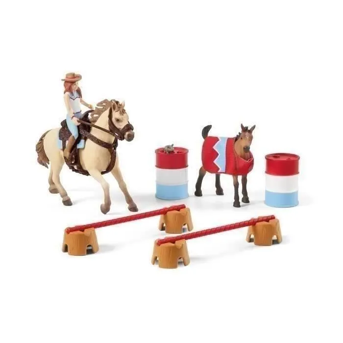 Entrainement au ranch, Coffret schleich univers équestre, coffret figurines pour enfants de 5 ans et plus, schleich 72157 HORSE-0