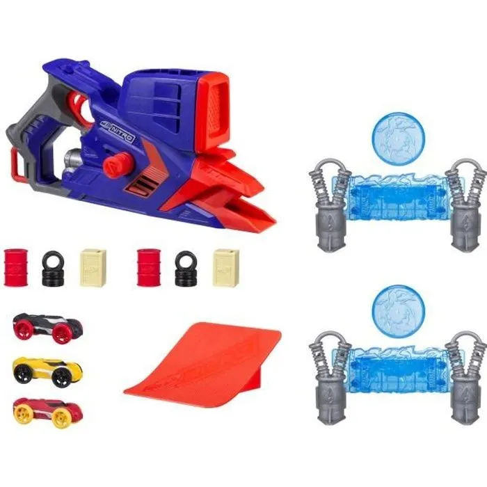 NERF NITRO - Flashfury Chaos - Lanceur de Voitures pour Enfant de 5 ans et plus-0