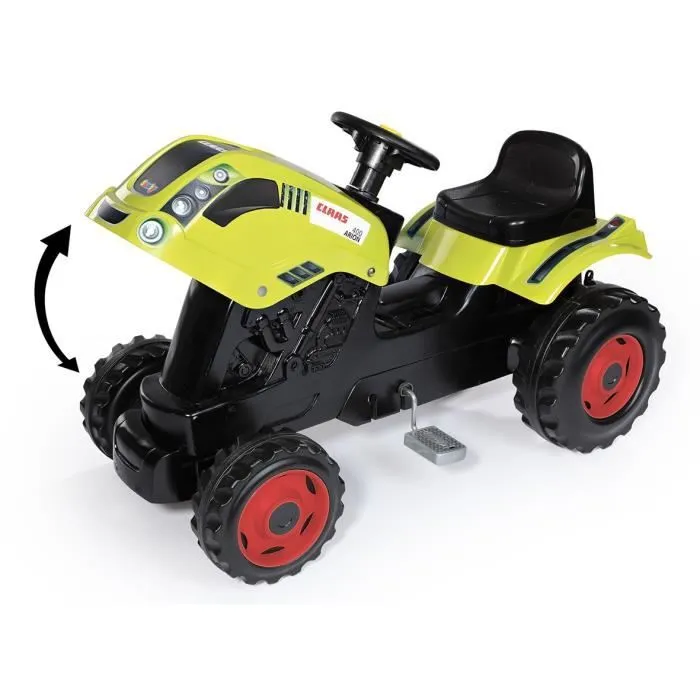 Tracteur à pédales Farmer XL + Remorque - SMOBY - CLAAS - Siège ajustable - Capot ouvrant - Vert-2