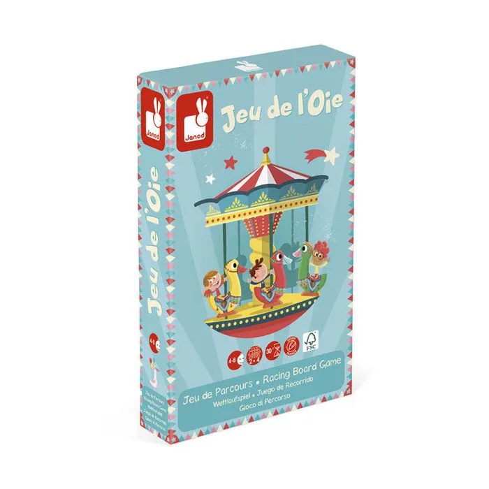 jeu de l oie carrousel bois-0