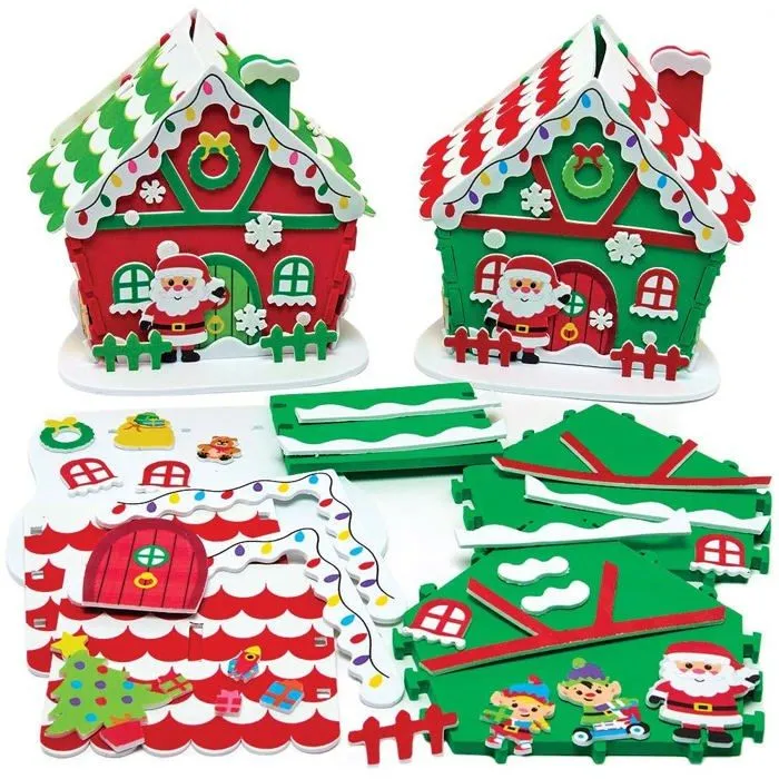 Baker ross - FX281 - Atelier du Pere Noel a Construire - Lot de 2, Jouet de Construction Enfant ()-0