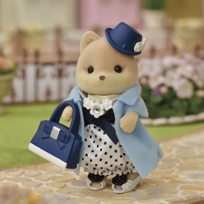 Figurines miniatures - SYLVANIAN FAMILIES - La valisette de mode et grande sœur Chien caramel-6