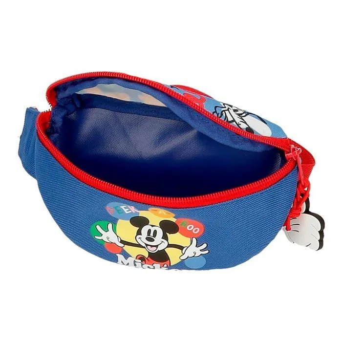 Banane Disney - 4224641 - Joumma Mickey Peek a Boo Sac Banane Bleu 27 x 11 x 6,5 cm Polyester L, Bleu, Sac Banane-2