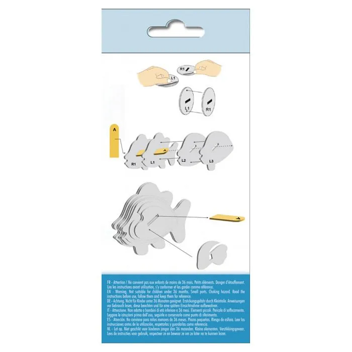 Maquette 3D - Graine Creative - Poisson Clown - Carton - Pour Enfants - Mixte-1