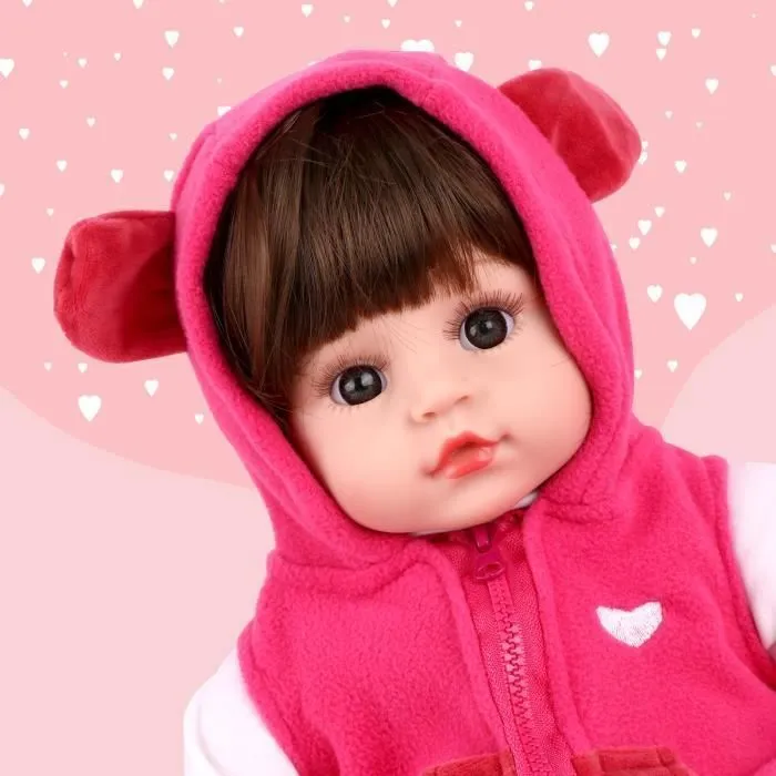 Poupée Reborn Fille 45cm - MAGICFOX - Articulations - Interaction émotionnelle vocale-1