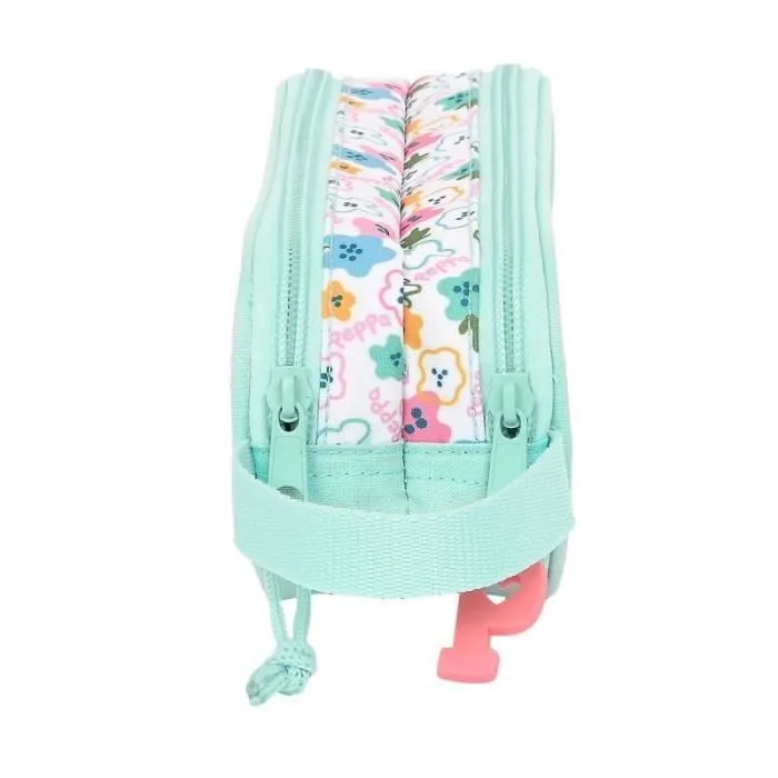 Trousse d'écolier - Peppa Pig - Cosy corner - Bleu clair - Polyester 300D - 21 x 8 x 6 cm-2