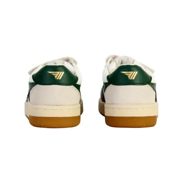Basket Cuir  Gola Hawk Strap - Blanc-Vert sombre-3