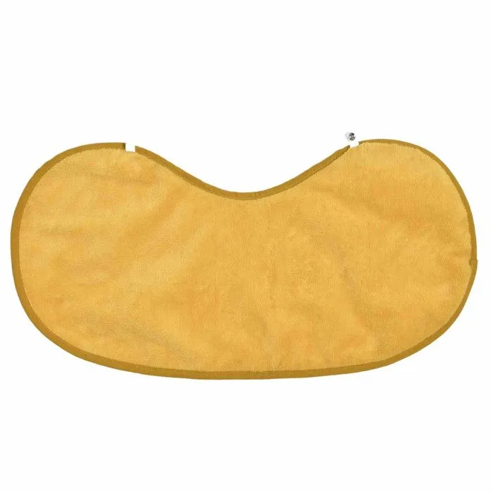 Bavoir d'épaule en gaze de coton et bambou Naissance Moutarde-1