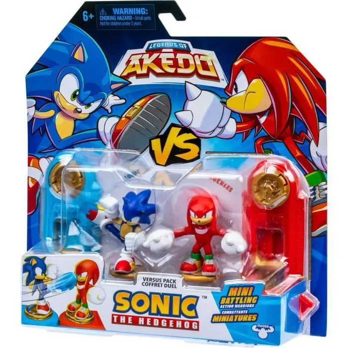 Duo de Figurines Sonic vs Knuckles - MOOSE TOYS - AKEDO - Pack de combat rapide, 2 figurines et contrôleurs inclus-6