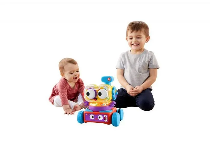 Robot miniature - personnage miniature - animal anime miniature Fisher price Robot Robobo'' (exprimé en lituanien)''-1