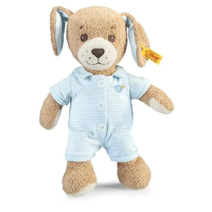 Doudou - Steiff - Chien Bonne Nuit - 28 cm - Bleu - Lavable en machine à 30°-0
