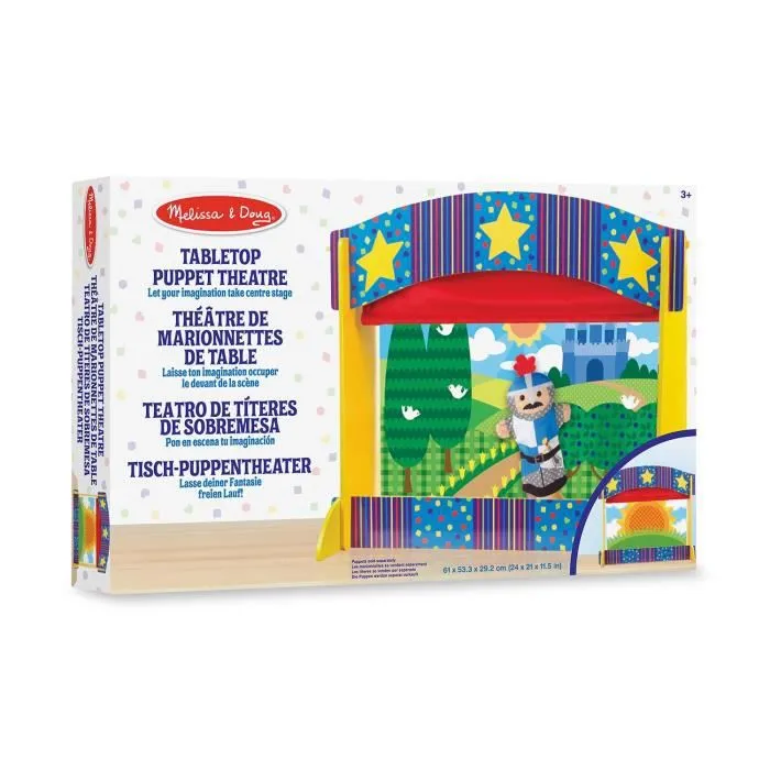 Théâtre de marionnettes de table - MELISSA & DOUG - Garçon et Fille - Vert - A partir de 3 ans-1