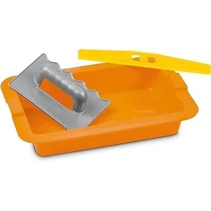 Jouet de construction - Ecoiffier - Pack maçonnerie brouette 50 cm - 8 pièces - Dès 18 mois-3