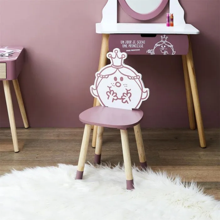 Chaise Enfant "Madame Princesse" 57cm Rose-5