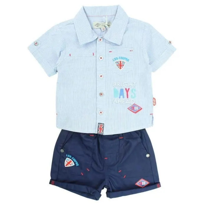 Ensemble bébé - Lee Cooper - LC11959 2PAC S3-3M - Bleu - Garçon - Confortable-0