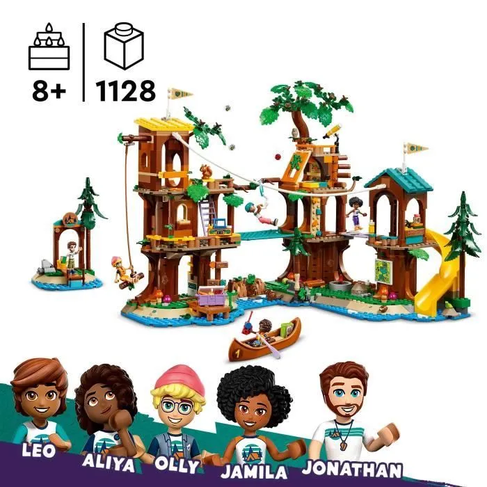 LEGO® Friends 42631 La cabane dans l’arbre de la base de loisirs -Jeu créatif pour enfants-1